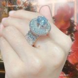  Nhẫn Nữ ổ Halo Tròn 