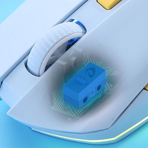 Chuột DareU EM901X RGB Superlight Wireless White Blue