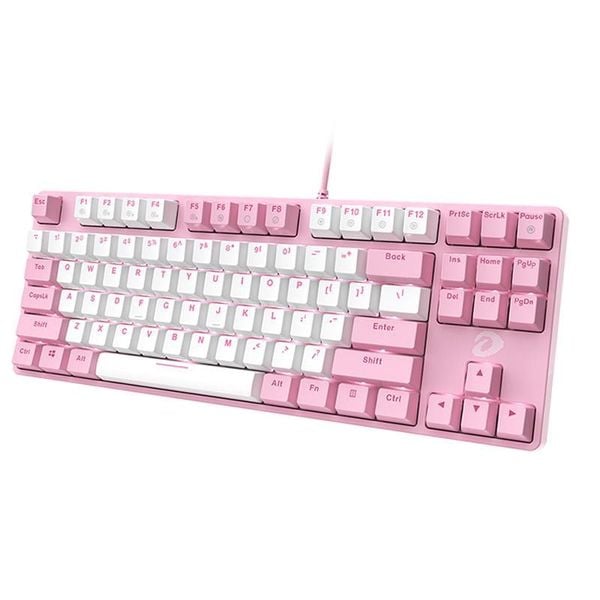 Bàn phím cơ DAREU EK87 Wire Pink White Brown Switch