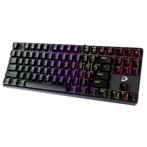 Bàn phím cơ DAREU EK87 Wire Black Brown Switch Multi LED