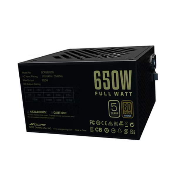Nguồn máy tính OCPC ENERGIA WH650 - 650W 80+ OCPSWH650P