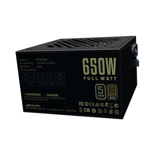 Nguồn máy tính OCPC ENERGIA BZ-650 650W BRONZE 80+ FR_ OCPSBZ650