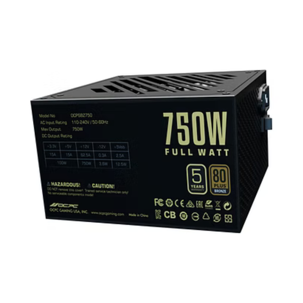 Nguồn máy tính OCPC ENERGIA BZ-750 750W BRONZE 80+ FR PCI-E 5.0_OCPSBZ750
