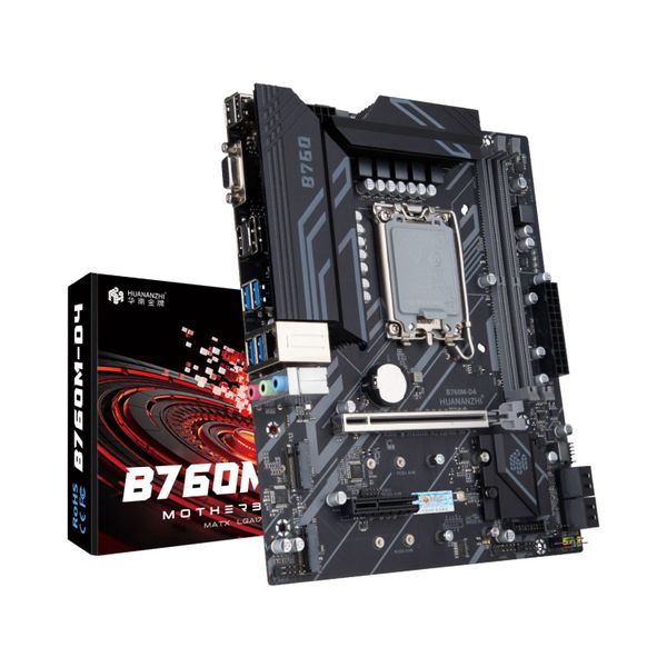 Bo mạch chủ HUANANZHI B760M-D4-A Black