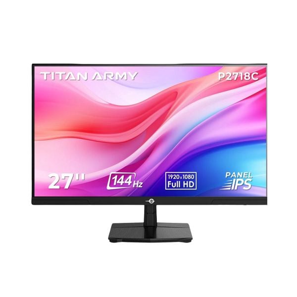 Màn hình TITAN ARMY P2718C 27 inch, FHD, 144 Hz, IPS, Phẳng