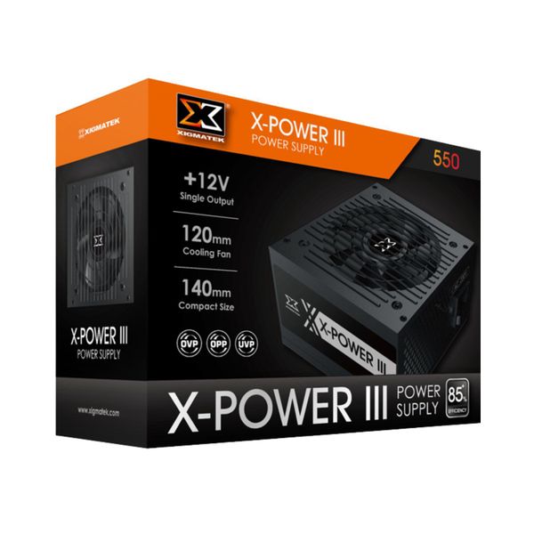 Nguồn máy tính XIGMATEK X-Power III 550 500W ATX (230V, 500W)