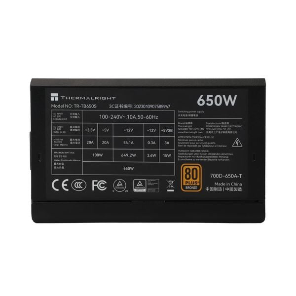 Nguồn máy tính THERMALRIGHT TR-TB650S