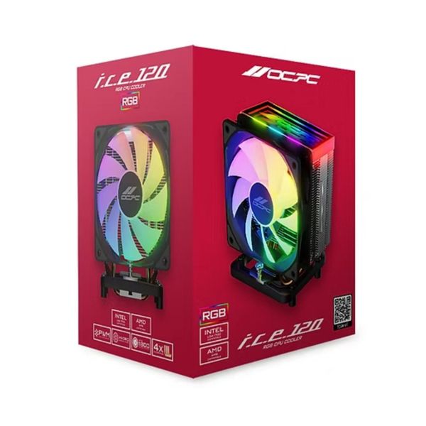 Tản nhiệt khí OCPC ICE-120XE BLACK RGB - OCCICE120XERBK