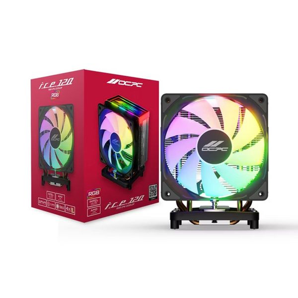 Tản nhiệt khí OCPC ICE-120XE BLACK RGB - OCCICE120XERBK