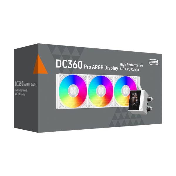 Tản nhiệt nước PCCOOLER DC360 Pro ARGB Display White