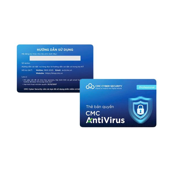 [Mã online] Phần mềm diệt virus CMC - 6 Tháng