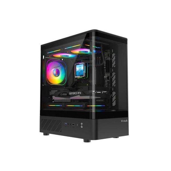 Vỏ máy tính VITRA CRUISE AURORA M5 BLACK (M-ATX/TopRad240)