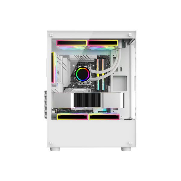 Vỏ máy tính VITRA Atlantis X6, White Seaview/Top RAD 240mm
