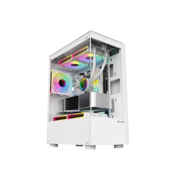 Vỏ máy tính VITRA Atlantis X6, White Seaview/Top RAD 240mm
