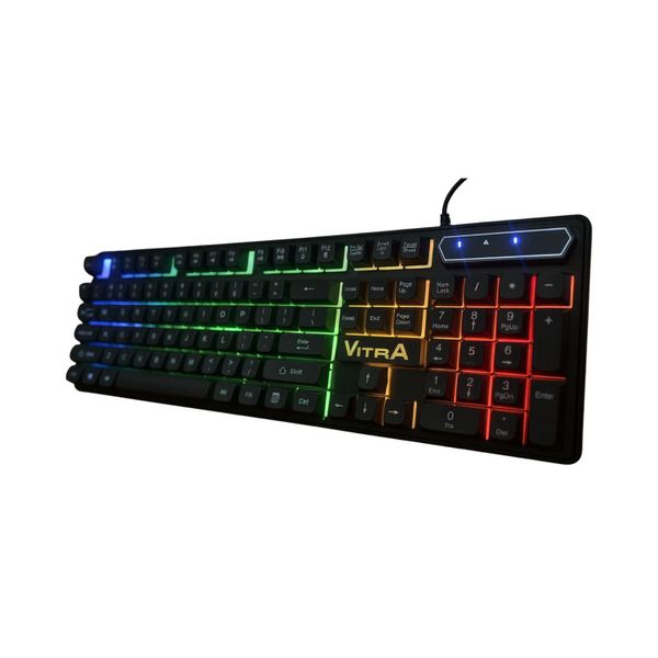 Bàn phím VITRA LK06 MULTIMEDIA RAINBOW LED BACKLIT Màu Đen