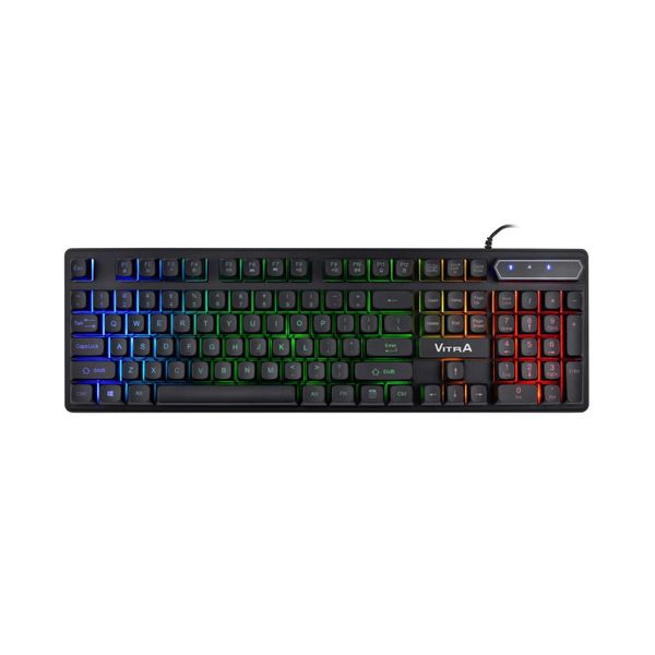 Bàn phím VITRA LK06 MULTIMEDIA RAINBOW LED BACKLIT Màu Đen