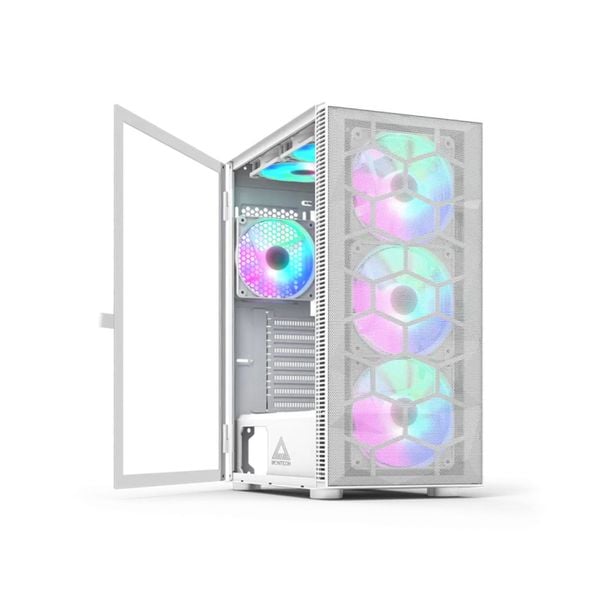 Vỏ máy tính MONTECH X3 Mesh White