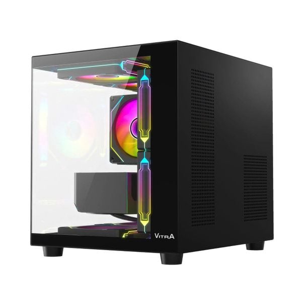 Vỏ máy tính VITRA Crystal S1 Lite SE Black