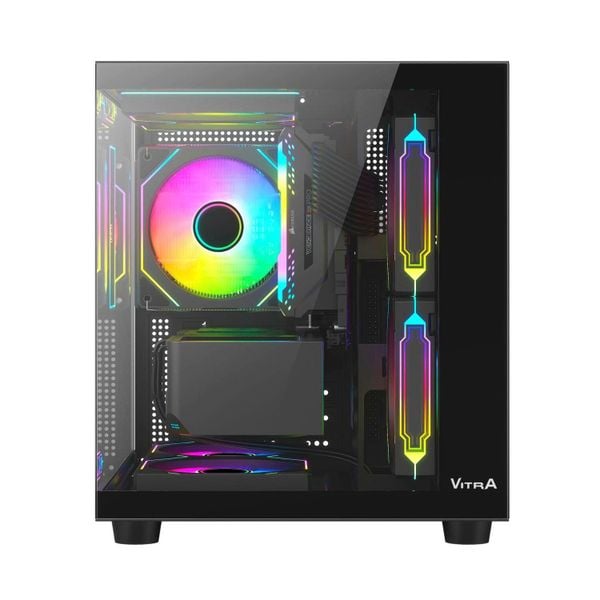 Vỏ máy tính VITRA Crystal S1 Lite SE Black