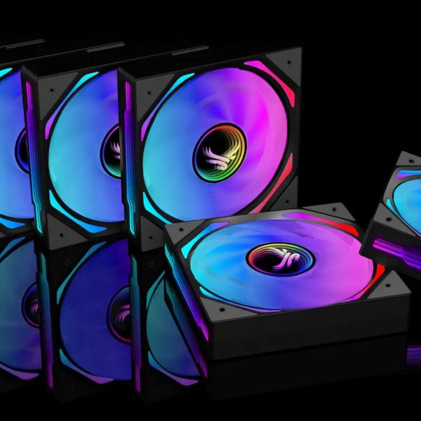Quạt fan case CENTAUR CT8400 RGB cánh Đen