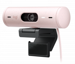 Webcam Logitech BRIO 500 1080p FHD Hồng 960-001433