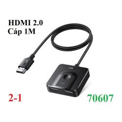 Bộ gộp HDMI 1 ra 2 chuyển mạch Ugreen (70607)
