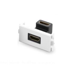 Đầu nối HDMI âm tường bằng nhựa bẻ góc 90 độ Ugreen 20318 (Đen)