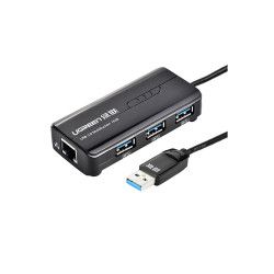 Bộ chia 3 cổng USB 3.0 tich hợp cổng Mạng Gigabit 10/100 / 1000Mbps Ugreen 20265