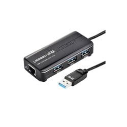 Bộ chia 3 cổng USB 3.0 tich hợp cổng Mạng Gigabit 10/100 / 1000Mbps Ugreen 20265