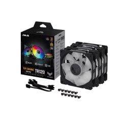 Bộ 3 quạt tản nhiệt đảo ngược ASUS TUF Gaming TR120 ARGB Reverse BLACK