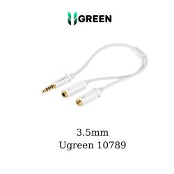 Cáp dữ liệu AV 3.5mm sang 2 đầu 3.5mm truyền âm thanh dài 20cm Ugreen ( 10789)