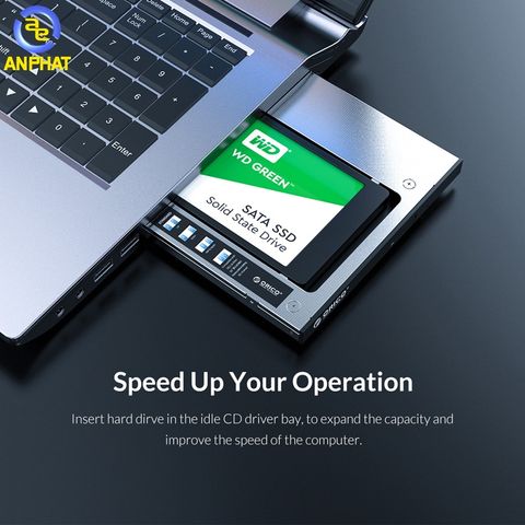 Caddy bay cho Laptop ORICO M95SS lắp cho máy có khay DVD 9.5mm