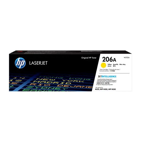 Mực hộp máy in laser HP 206A Yellow (W2112A) -  Dùng cho máy in m255nw/m255dw/M183fw/ M283fdn/ M283fdw