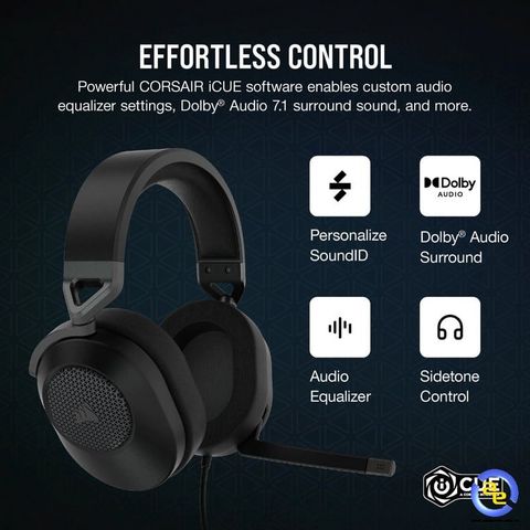 Tai nghe Corsair HS65 7.1 Carbon