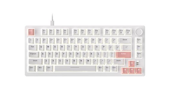 Bàn phím cơ DareU EK75 Full White DareU Firefly switch