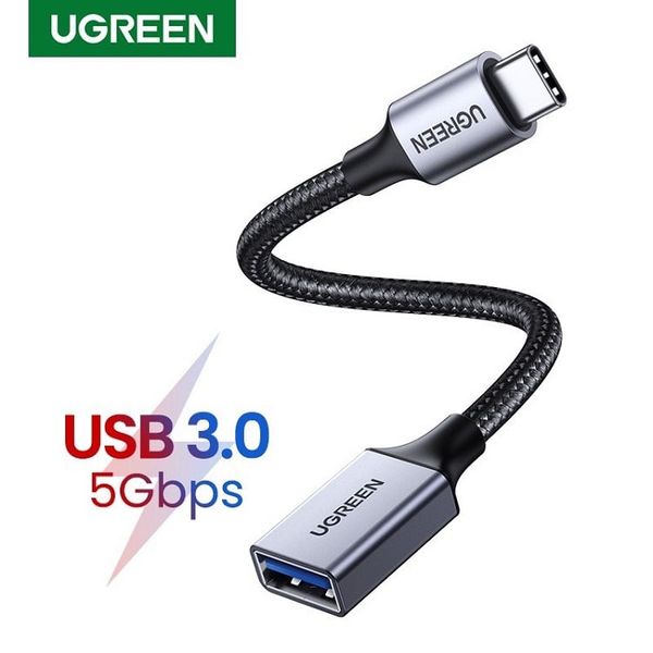Cáp chuyển Type C sang USB 3.0 OTG 10cm Ugreen 70889