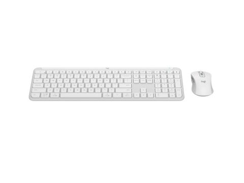 Bộ Phím Chuột Không Dây Logitech SIGNATURE MK950 (Wireless/Bluetooth) Trắng nhạt - 920-012476