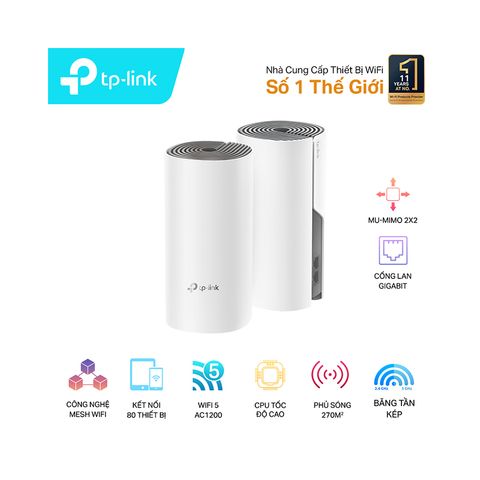 Bộ phát wifi TP-Link Mesh Deco M4 2-Pack AC1200Mbps