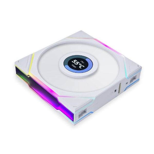 Quạt Tản Nhiệt Lian-Li UNI Fan TL Wireless LCD 120 Reverse Triple White (12RTLLCD1W3W)