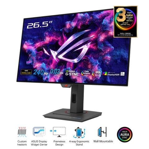 Màn hình Gaming ASUS ROG Strix OLED XG27AQDMG (27 inch - QHD - OLED - 240Hz - G-SYNC - DisplayHDR 400)
