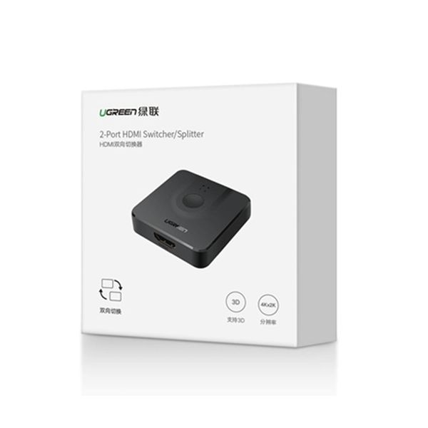 Bộ gộp HDMI 2 vào 1 ra hỗ trợ 4Kx2K 30hz Ugreen (50966)