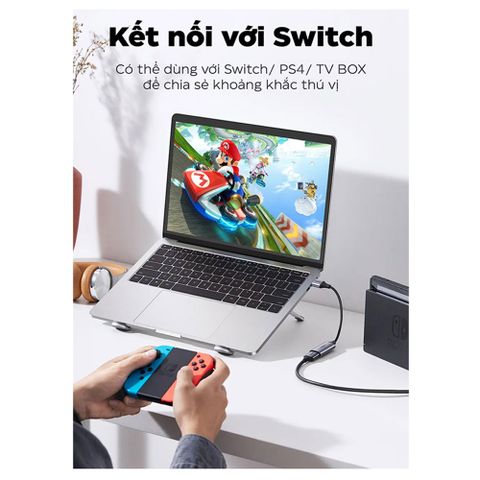 Cáp HDMI to USB 2.0, Type C live streaming 1080P Ugreen (40189)