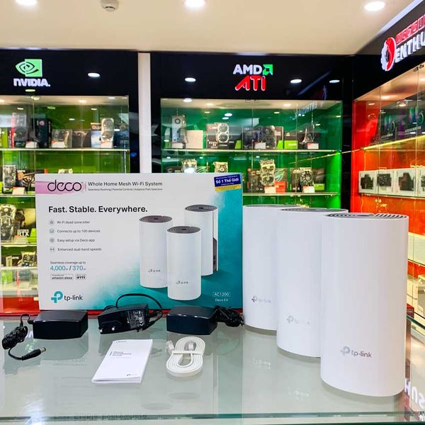 Bộ phát wifi mesh TP-Link Deco E4 (3-Pack)