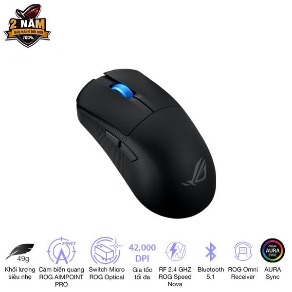 Chuột Asus ROG Harpe Ace Mini Wireless Black