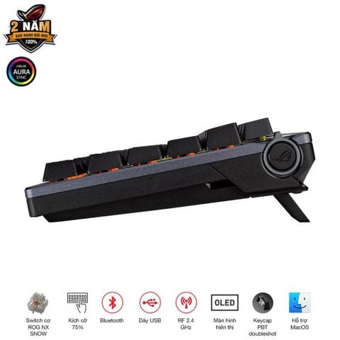Bàn phím cơ Asus ROG Azoth Wireless NX Snow switch