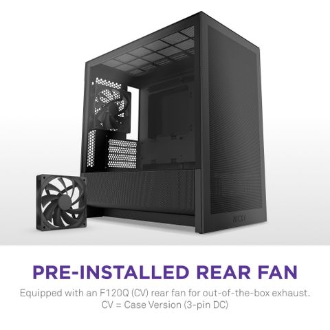 CASE NZXT H3 FLOW ALL BLACK M-ATX (CC-H31FW-01)