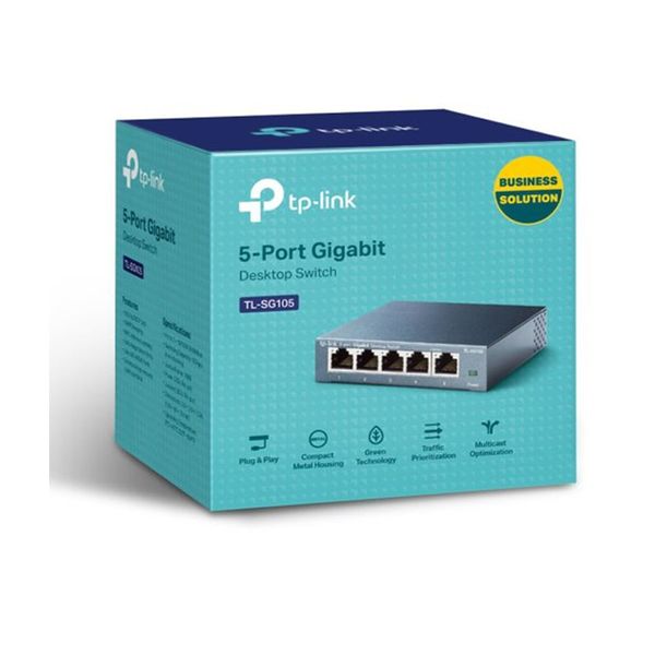 Switch 5 Port TP-Link TL-SG105 (5 Port 10/100/1000 Vỏ kim loại)