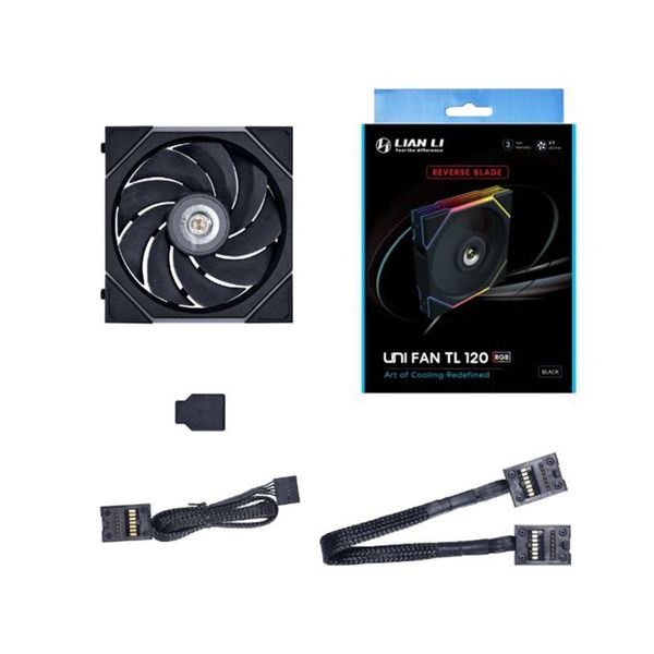Quạt tản nhiệt máy tính Lian Li Wireless Black Cooler TL 120-3 - 12TL1W3B