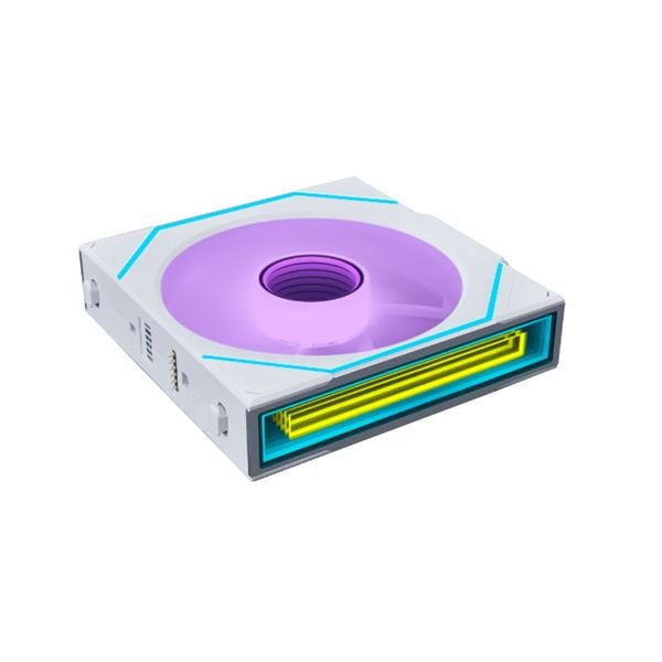 Quạt tản nhiệt máy tính Lian Li SL-INF Wireless Reverse 120-3 White - 12RSLIN1W3W