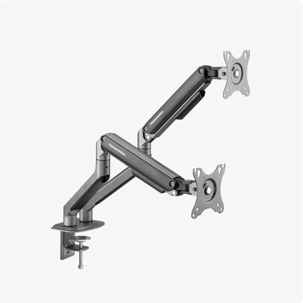 Giá đỡ 2 màn hình Humanmotion T6 Pro Dual 2025 HPW-T6P.Dual.2025-GRY Đen xám (17- 32 inch)